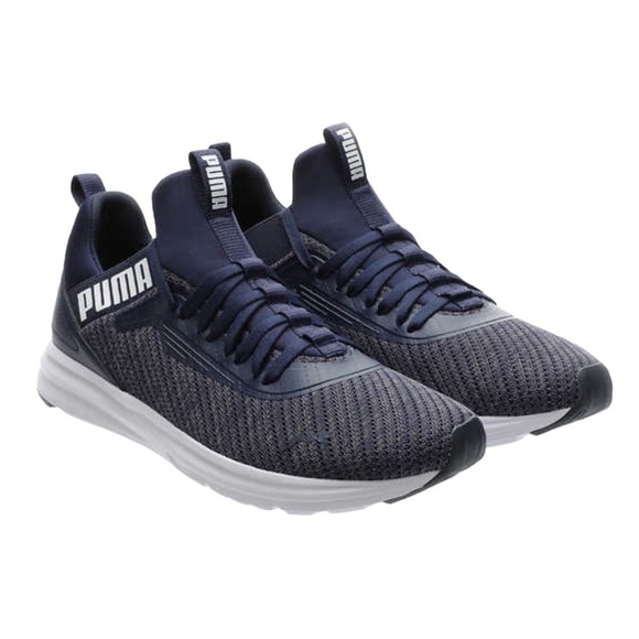 Men’s Puma 12 Navy Blue Enzo Woven Sneakers Shoes Softfoam Insole Lightweight - Picture 5 of 10
